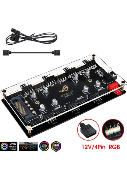 5V 3pın 4d 12V 4pin Rgb 5V 3 Pin Argb Kablo Ayırıcı Hub Sata/4d Powered Uzatma Kablosu Adaptörü LED Şerit Işık Pc Rgb Fan Soğutucu Kontrolü (Yurt Dışından) fiyatları