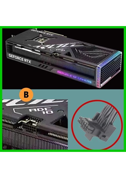 Siyah 3X8PLB 40 cm Yeni 2*8pin Ila 16-Pin Cpu 3 * Pcı-E 5.0 Erkek 8-Pin Cpu 12VHPWR Rtx 4090 Deepcool Psu 16AWG 600 W Adaptör Kablosu (Yurt Dışından)