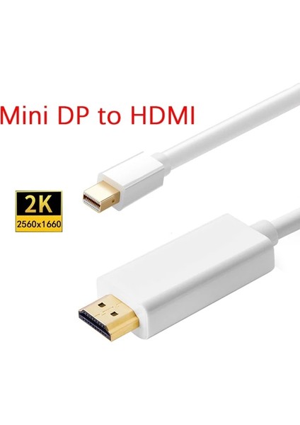 2k Mını Dp - Hdmıw 3m Dp - HDMI Uyumlu Kablo 4K 1080P 30Hz Displayport - Hd Adaptör Ekran Bağlantı Noktası Video Ses Pc Hdtv Projektör Dizüstü Bilgisayar Için (Yurt Dışından)