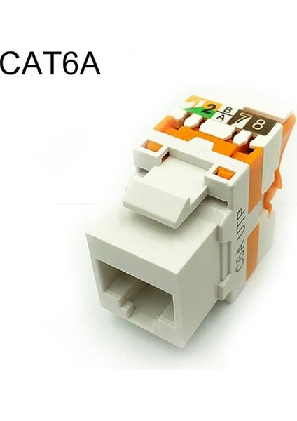 CAT6A 5 Adet Omay RJ45 Keystone Jack, Cat6 CAT5E CAT6A Aracı Ücretsiz Kendinden Kilitleme Modülü Adaptörü Hiçbir Punch-Down Aracı Bağlantı Elemanları (Yurt Dışından)