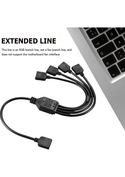 Anakart Rgb Sync Splitter 5 V 3pin Argb Sync Hub Transfer Uzatma Kablosu M/b Asus Gıgabyte Msı 1 Ila 4 Güç Splitter (Yurt Dışından) fırsatları