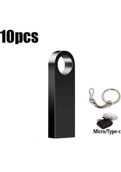 Black-C3 2gb 10PCS Ücretsiz Özel Logo USB Flash Sürücü 4gb 8gb 2.0 Yüksek Hızlı Kalem Sürücü 16GB 32GB 64GB 128GB Pendrive Metal USB Stickler Anahtarlı (Yurt Dışından)