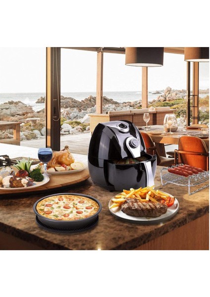 6'lı Hava Fritöz Aksesuar Seti 9 Inç (22 Cm) Philips Xxl HD9630, HD9650, HD9867 ile Uyumlu (Yurt Dışından)