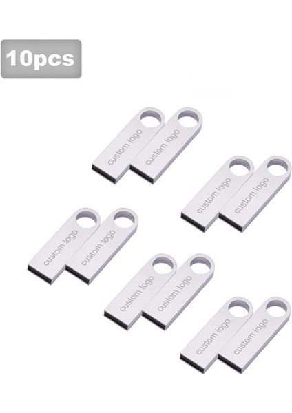 Stil 9 2 GB 10 Adet/grup Metal USB Flash Sürücü Kalem Sürücü 4 GB 8 GB 16 GB Pendrive 32 GB 64 GB Memory Stick 128 GB USB Sopa Hediye Ücretsiz Özelleştirilmiş Logo (Yurt Dışından)