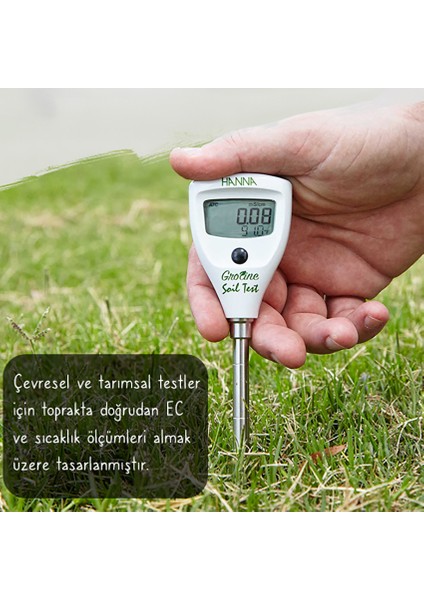 Hı 98331 Groline Dijital Toprak Ec ve Sıcaklık Test Cihazı | Kalem Tip | Hanna