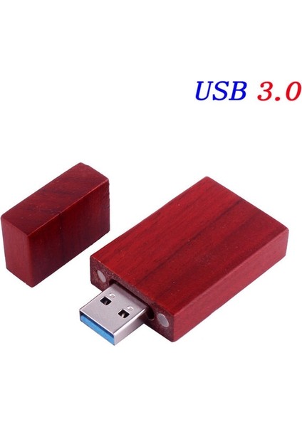 Gül 64GB Jaster USB 3.0 Ahşap Flash Sürücü Pendrive Memory Stick + Hediye Kutusu 4gb 8gb 16GB 32GB 64GB U Disk Düğün Hediyesi Ücretsiz Özel Logo (Yurt Dışından)
