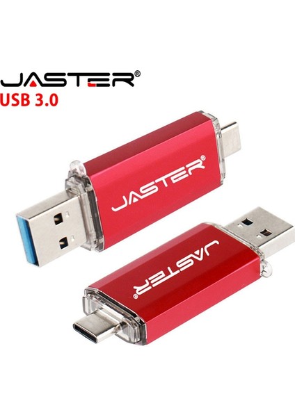 Pembe 64GB Jaster 2'si 1 Arada USB Flash Sürücü Yüksek Hızlı Tip-C 3.0 4gb 8gb 16GB 32GB 64GB 128GB Ücretsiz Özel Logo Iş Hediyesi Memory Stick (Yurt Dışından) fiyatları