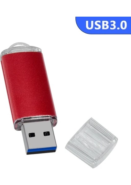 Kırmızı USB 3.0 64GB Usb3.0 Flash Sürücü Metal 8gb 32GB 64GB Yüksek Hızlı Flash Bellek Çubuğu Dönen 16GB 128GB Pendrive Flash Stick Masaüstü Dizüstü Bilgisayar Için (Yurt Dışından)