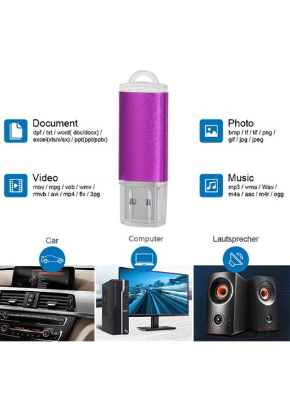 Kırmızı USB 3.0 64GB Usb3.0 Flash Sürücü Metal 8gb 32GB 64GB Yüksek Hızlı Flash Bellek Çubuğu Dönen 16GB 128GB Pendrive Flash Stick Masaüstü Dizüstü Bilgisayar Için (Yurt Dışından)