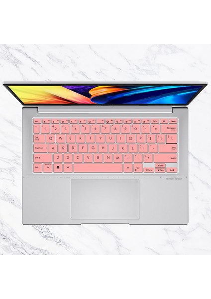 Fadepink Silikon Laptop Klavye Kapak Cilt 2022 Asus Zenbook 14 OLED 2022 UX3402 UX3402ZA UM3402YA UM3402 Ya Ux UM3402 Za (Yurt Dışından)