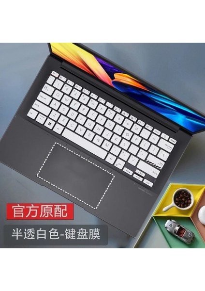 Fadepink Silikon Laptop Klavye Kapak Cilt 2022 Asus Zenbook 14 OLED 2022 UX3402 UX3402ZA UM3402YA UM3402 Ya Ux UM3402 Za (Yurt Dışından)