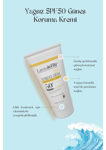 Güneş Koruma Kremi SPF50+ Pa+++ Yağsız