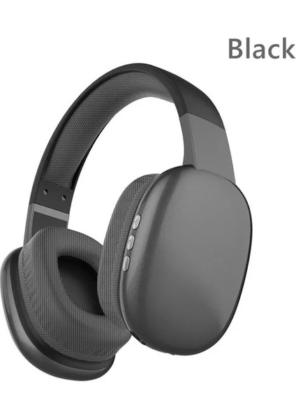 P02-BLACK Shoumi Yeni Kablosuz Kulaklıklar Bluetooth Kulaklık Büyük Kulaklık Kaskları Mic ile Destek Tf-Kart Mp3 Telefonlar Laptop Için Oynamak (Yurt Dışından)