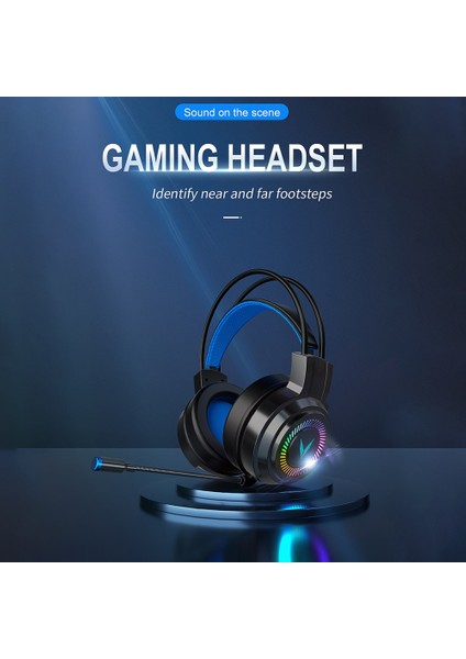 Siyah 3.5mm 3.5mm Oyun Kulaklığı Oyuncu Kulaklıkları 7.1 Çevresel Ses Stereo Kablolu Kulaklık USB Mikrofon Pc Dizüstü Ps4 Için Renkli Işık (Yurt Dışından) fırsatları