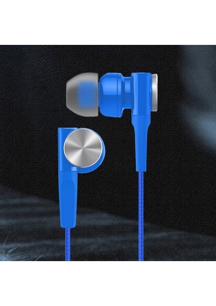 Mavi 9 Easy Go 3.5mm Stereo Kulak Içi Mikrofon Kablolu Kulaklık Telefon Pc Dizüstü Tablet Evrensel Oyun Kulaklığı (Yurt Dışından)