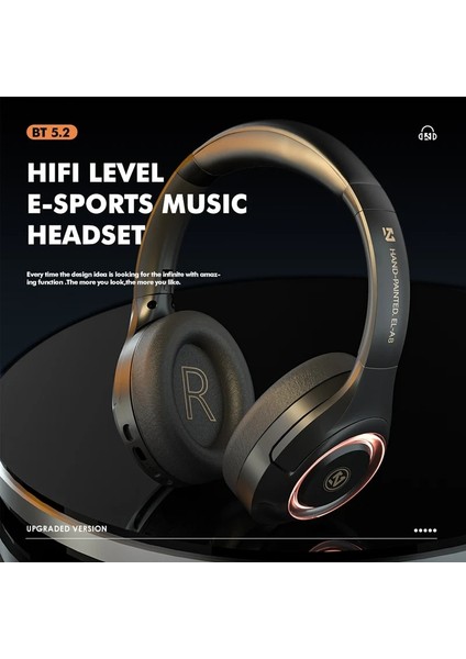 Pembe Hiçbir Kutu Witht7 Yeni Bluetooth 5.1 Oyun Kulaklık Hıfı Stereo Bas Kablosuz Kulaklıklar Tf Kart Ps4 Pc Dizüstü Telefon Için Mic ile Spor Kulaklık (Yurt Dışından)