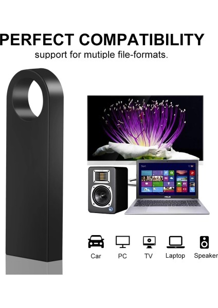 Mor 64GB Yüksek Hızlı Memoria Flash Sürücü 3.0 Pendrive 128GB 64GB Su Geçirmez Kalem Sürücü 16GB 8gb Flash USB 2.0 Metal Çubuk Anahtar Özel Logo (Yurt Dışından) fiyatları