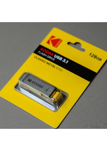 128 GB Kodak USB Flash Sürücü 512 GB 256 GB 128 GB Pendrive 147 Mb/s Usb3.1 K133 Mini Metal Memory Stick Unidad Flash Dizüstü Masaüstü Pc Için (Yurt Dışından)
