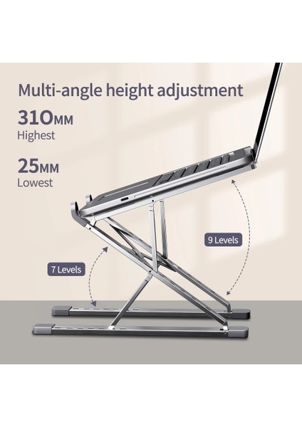 N3 Gri Ls N8 Dizüstü Bilgisayar Standı Macbook Için Alüminyum Ayarlanabilir Taşınabilir Daha Stabe Dizüstü Bilgisayar Standı Soğutma Standı Katlanabilir Dizüstü Tutucu (Yurt Dışından) fırsatları