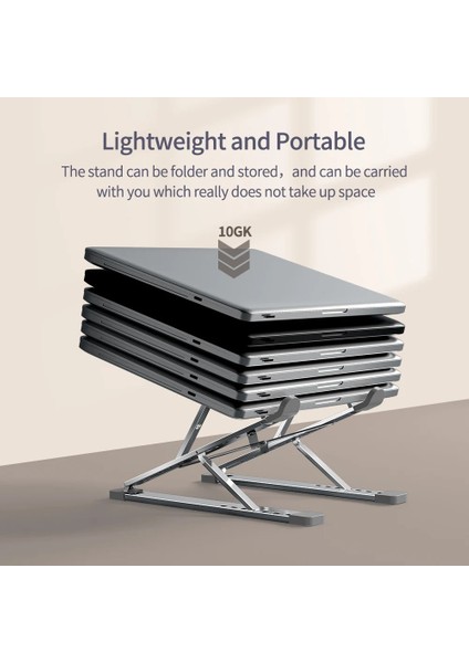 N3 Gri Ls N8 Dizüstü Bilgisayar Standı Macbook Için Alüminyum Ayarlanabilir Taşınabilir Daha Stabe Dizüstü Bilgisayar Standı Soğutma Standı Katlanabilir Dizüstü Tutucu (Yurt Dışından) indirimleri