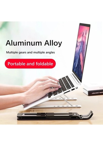 Gümüş 1 Matebook Masaüstü Standı MacBook Air 13 Pro 16 Standı Dizüstü Tutucu Hp Dell Soğutucu IPad Katlanabilir Dizüstü Tablet Standı (Yurt Dışından) fırsatları