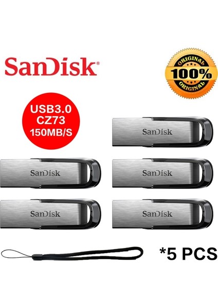 CZ73-5PCS 32GB Sandisk CZ48 CZ73 CZ74 CZ410 CZ430 16GB USB 3.1 512GB Flash Sürücü 32GB Mini Kalem Sürücü 64GB 256GB Hafıza Çubuğu 128GB Pc/not Için (Yurt Dışından)