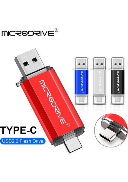 Mavi 128 GB Otg USB Flash Sürücü C Tipi Kalem Sürücü 512 GB 256 GB 128 GB 64 GB 32 GB USB Sopa 16 GB C Tipi Cihaz Için Pendrive (Yurt Dışından) modelleri