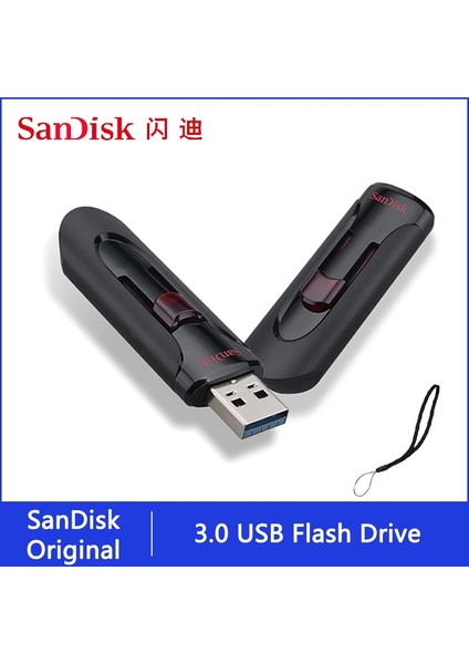 CZ600 A 128 GB Sandisk Pendrive 128 GB 64 GB 32 GB 256 GB USB Flash Sürücü 32 64 128 16 GB Kalem Sürücü 3.0 USB Sopa Disk Telefon Için Anahtar Bellek (Yurt Dışından)