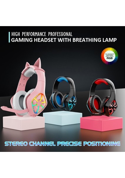 Hiçbir Kutu Oyun Kulaklığı Derin Bas Stereo Casque Kulak Üstü Kablolu Kulaklık Parlayan Kulaklık Için Mikrofon ile Ps5 / Ps4 / Xbox / Pc / Dizüstü Bilgisayar (Yurt Dışından) fiyatları