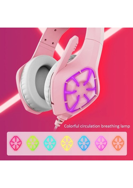 Hiçbir Kutu Oyun Kulaklığı Derin Bas Stereo Casque Kulak Üstü Kablolu Kulaklık Parlayan Kulaklık Için Mikrofon ile Ps5 / Ps4 / Xbox / Pc / Dizüstü Bilgisayar (Yurt Dışından) fırsatları
