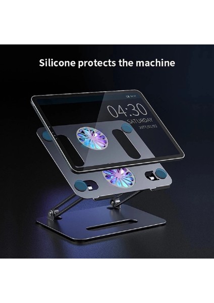 P11 Gümüş Laptop Standı Macbookpro Dizüstü Standı Katlanabilir Alüminyum Alaşımlı Tablet Standı Braketi Dizüstü Bilgisayar Tutucu Soğutma Fanı Braketi Yükseltici (Yurt Dışından) indirimleri