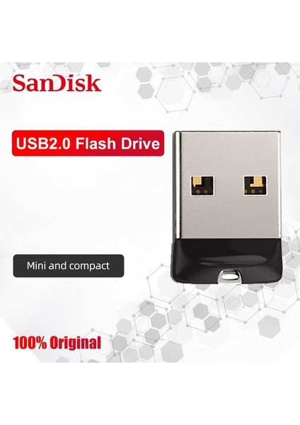 32GB Sandisk CZ33 Mini USB Flash Sürücü Pendrive Minik Kalem Sürücü U Sopa U Disk Flash Memory Stick USB Sopa Küçük Hediye 16GB 32GB 64GB (Yurt Dışından)