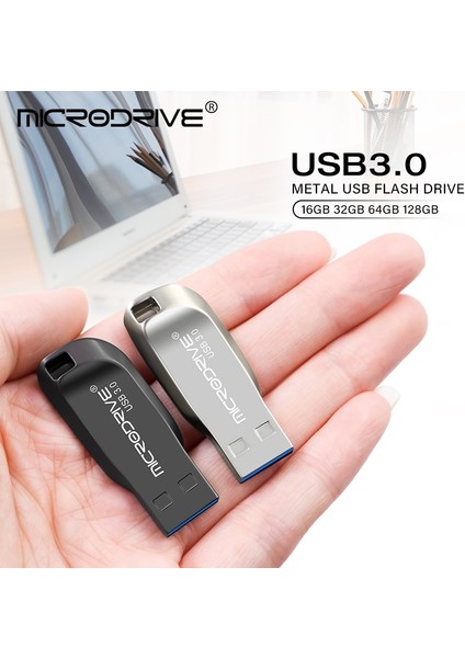 Siyah 128GB Yeni USB Flash Sürücü 64GB Metal USB 3.0 Gümüş Pendrive 32GB U Disk Kalem Sürücü 128GB Flash Stick Anahtar Ücretsiz Özel Logo (Yurt Dışından)