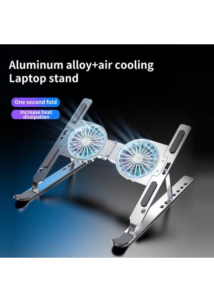 02 Femoro Dizüstü Bilgisayar Standı Alüminyum Alaşımlı Katlanır Isı Dağılımı Braketi 7 Ayarlanabilir Kaldırma Taşınabilir Bilgisayar Braketi (Yurt Dışından) modelleri