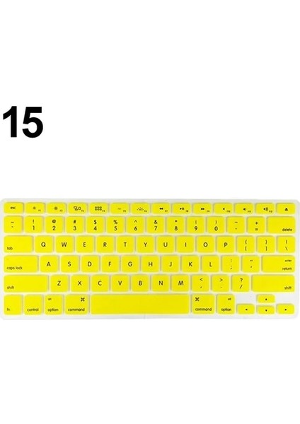 Sarı Klavye Kılıfı Klavye Yumuşak Kılıf Apple Air Pro Için 13/15/17 Inç Kapak Koruyucu 2020 (Yurt Dışından) fiyatları