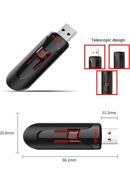 16GB 100% Orijinal Sandisk CZ600 USB 3.0 Kalem Sürücüler 128GB 256GB USB Flash Sürücü Yüksek Hızlı 64GB Memory Stick 16GB 32GB U Disk (Yurt Dışından)