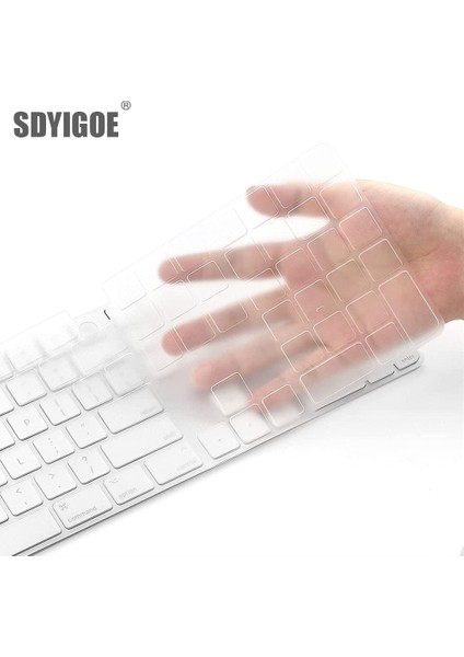 US-A2520 Kimliği ile Silikon Klavye Koruyucu Kapak Apple Magic Keyboard Için Kablosuz Klavye 1843 A1644 A2520 A1314 A2449 Masaüstü Bilgisayar Aksesuarı (Yurt Dışından) modelleri