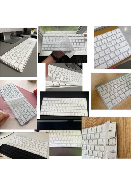US-A2520 Kimliği ile Silikon Klavye Koruyucu Kapak Apple Magic Keyboard Için Kablosuz Klavye 1843 A1644 A2520 A1314 A2449 Masaüstü Bilgisayar Aksesuarı (Yurt Dışından) fırsatları