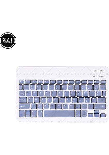 Mor Ingilizce Kablosuz Bluetooth Klavye iPad Dokunmatik Harici Klavye Ofis Için Telefon Tablet Dizüstü Bilgisayar Için Kablosuz Bluetooth Klavye (Yurt Dışından) fırsatları