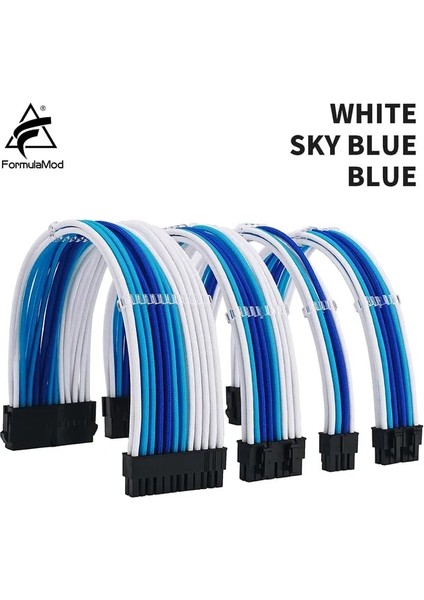 Wt-Sbu-Bu Kit D Formulamod Nck3 Serisi Psu Uzatma Kablosu Kiti, Düz Renk Kablo Karışımı Kombinasyonu 300MM ATX24PIN PCI-E8PIN CPU8PIN Taraklı (Yurt Dışından)