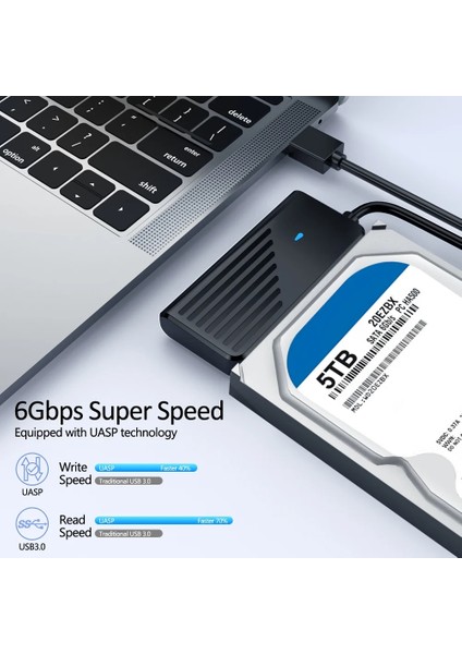 45 cm M.2 Sata Abd Electop USB Sata Adaptör Kablosu USB 3.0 2.0 M.2 Ngff Sata Dönüştürücü Için 2.5/3.5 Inç SSD HDD Sabit Disk Harici Adaptör (Yurt Dışından)