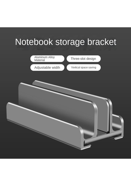 Gümüş 01 Dikey Dizüstü Bilgisayar Sehpası Ayarlanabilir Dock Standı Tutuculu Alüminyum Üçlü Masaüstü 17 Inçe Kadar Tüm Macbook/surface/samsung'a Uygun (Yurt Dışından)