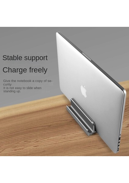 Gümüş 01 Dikey Dizüstü Bilgisayar Sehpası Ayarlanabilir Dock Standı Tutuculu Alüminyum Üçlü Masaüstü 17 Inçe Kadar Tüm Macbook/surface/samsung'a Uygun (Yurt Dışından)