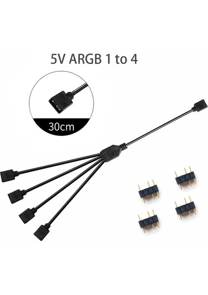 5V 1 Ila 4 30CM Oullx Sync Anakart Kablosu 4pın 12V Rgb 3pın 5V Argb 1 Ila 2/1 Ila 3/1 Ila 4/1 Ila 5 Uzatma Hattı (Yurt Dışından)