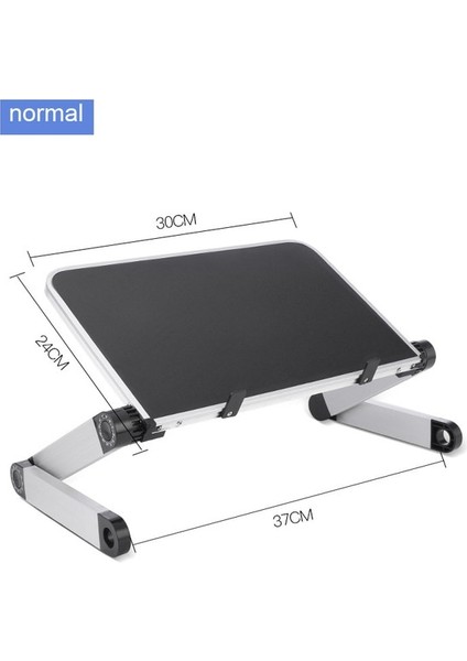 Siyah (Normal) Kaldırılabilir Dizüstü Bilgisayar Masası Standı Ayarlanabilir Alüminyum Ergonomik Lapdesk Pc Dizüstü Masa Masa Yatak Kanepe Için Standı (Yurt Dışından)
