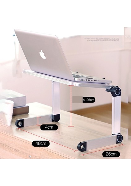 Siyah (Normal) Kaldırılabilir Dizüstü Bilgisayar Masası Standı Ayarlanabilir Alüminyum Ergonomik Lapdesk Pc Dizüstü Masa Masa Yatak Kanepe Için Standı (Yurt Dışından) fırsatları