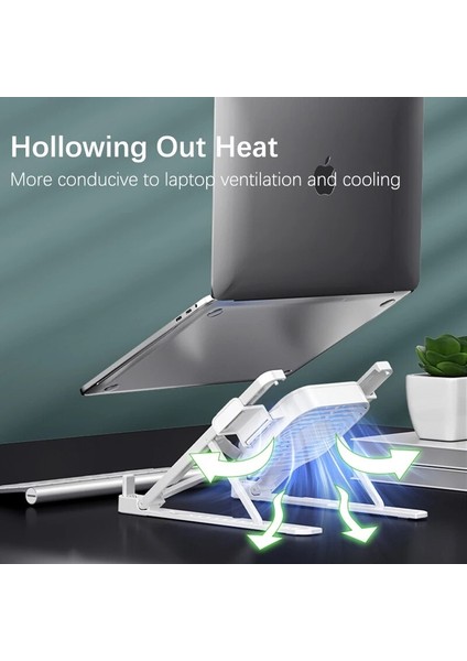 Standart Beyaz Katlanabilir Dizüstü Bilgisayar Standı Soğutma Fanı ile Dsektop Taban Desteği Dizüstü Standı Macbook Için Taşınabilir Dizüstü Bilgisayar Tutucu Soğutma Braketi (Yurt Dışından) modelleri