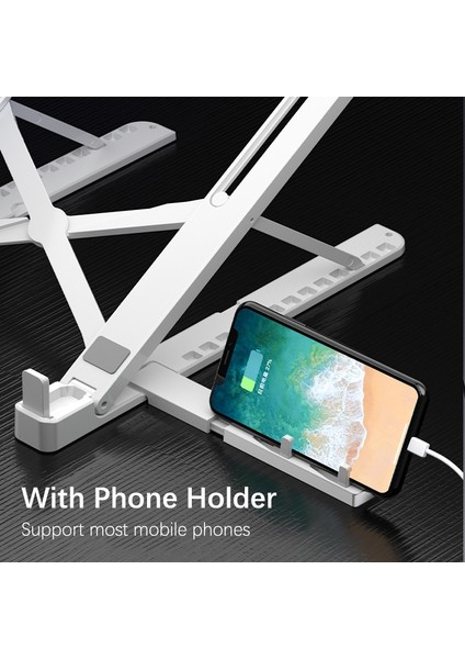 Standart Beyaz Katlanabilir Dizüstü Bilgisayar Standı Soğutma Fanı ile Dsektop Taban Desteği Dizüstü Standı Macbook Için Taşınabilir Dizüstü Bilgisayar Tutucu Soğutma Braketi (Yurt Dışından) fırsatları