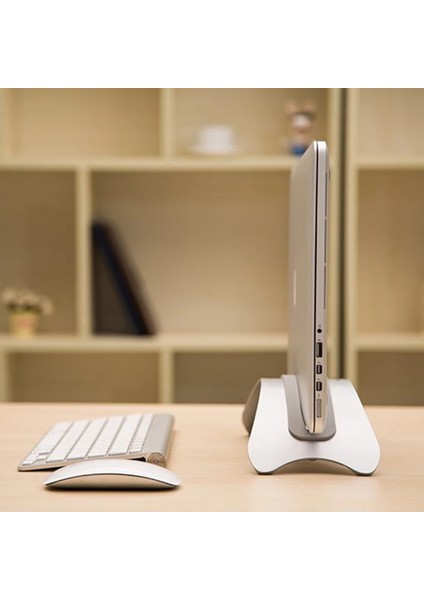1.6cm Silika Jel Dikey Dizüstü Bilgisayar Standı Tablet Soğutma Desteği Braketi Tutucu Macbook Air Pro Asus Aksesuarları Için Dikilmiş Alüminyum Alaşımlı Depolama (Yurt Dışından) fiyatları