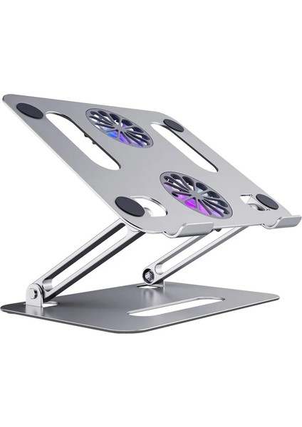 P43F Gri Yeni Taşınabilir Dizüstü Tutucu Destek Tabanı Dizüstü Macbook Pro Lapdesk Bilgisayar Dizüstü Standı Fan Soğutma Braketi Yükseltici (Yurt Dışından) modelleri